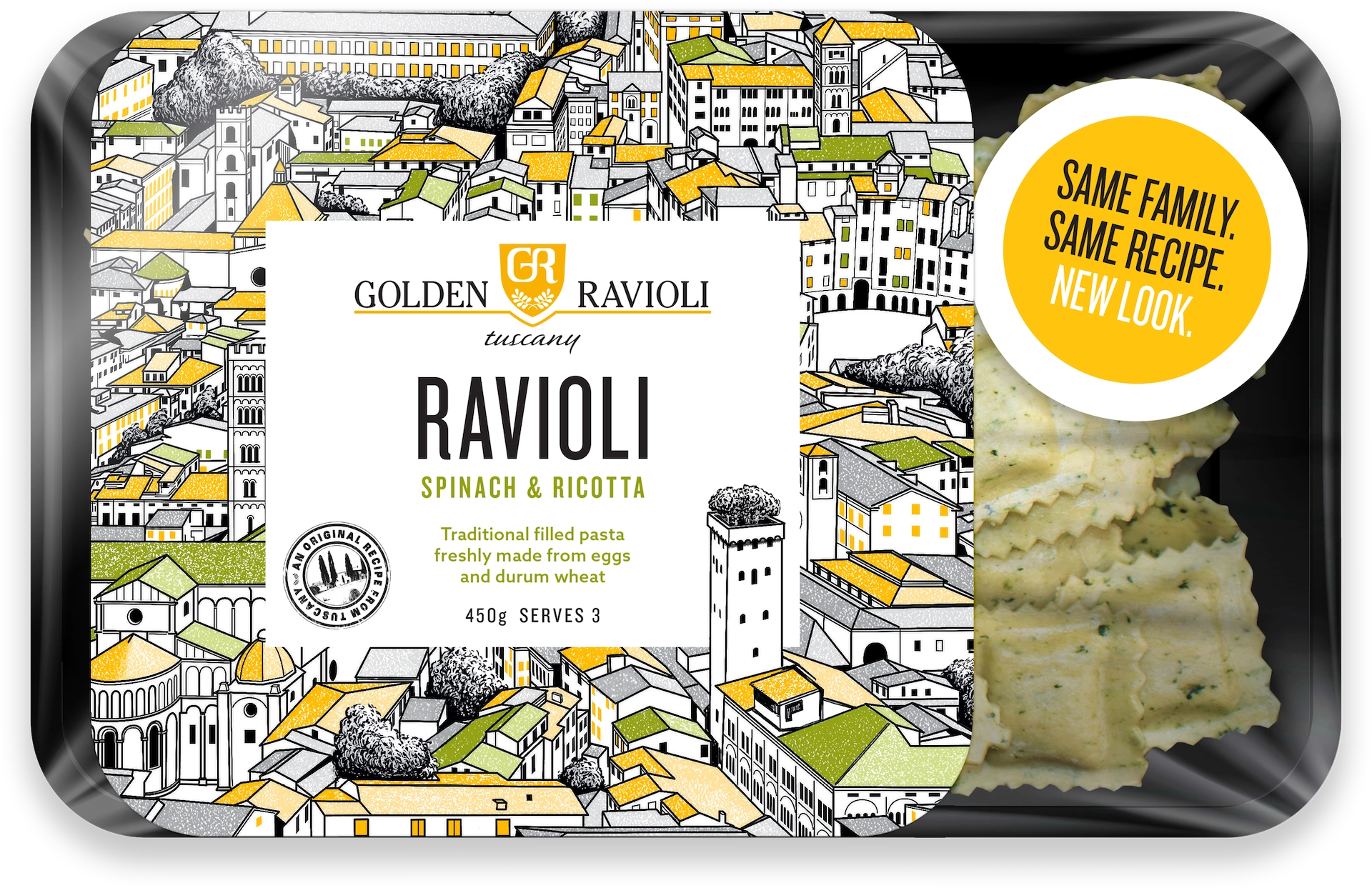 Golden Ravioli’s New Packaging Design